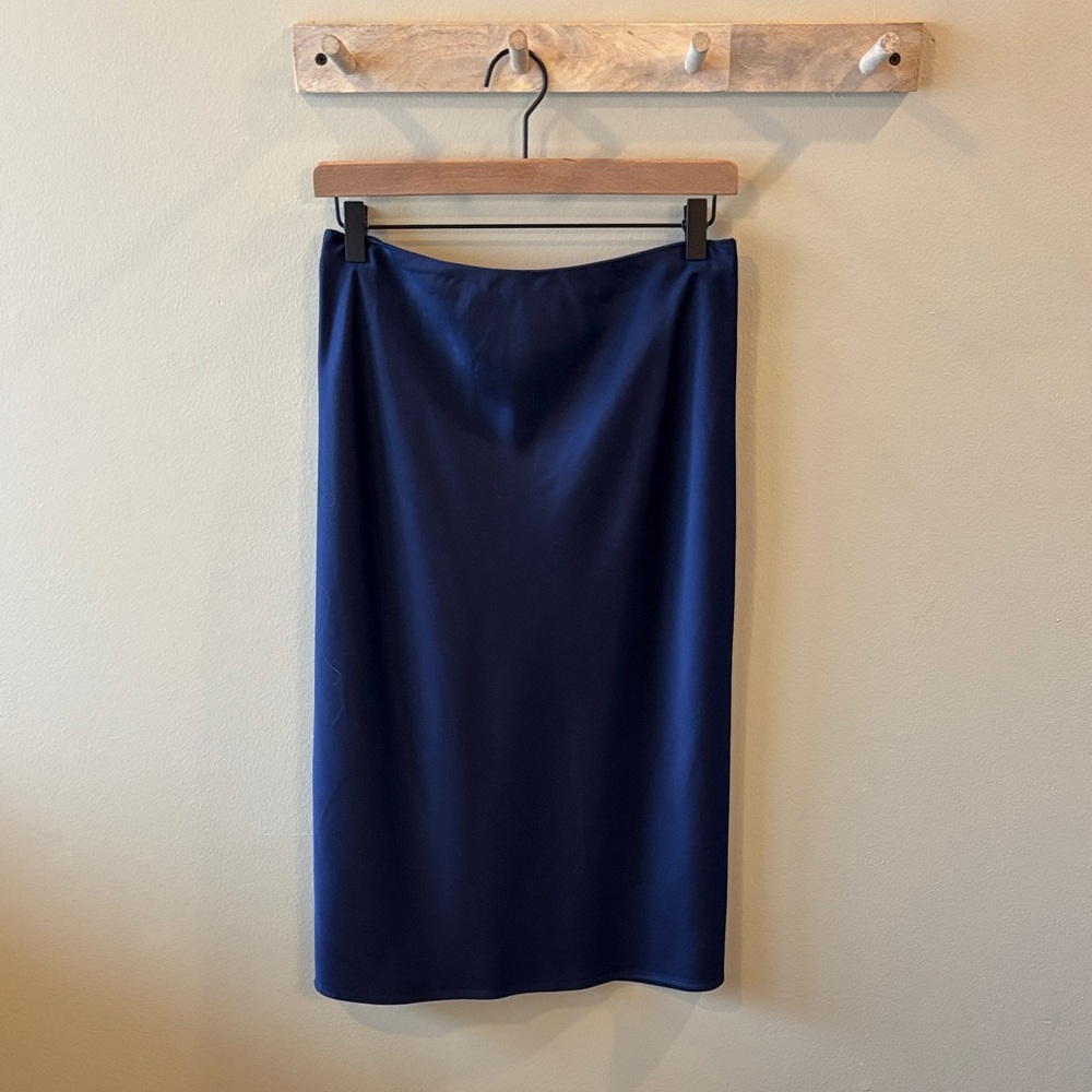 J. Crew Navy Slip Skirt